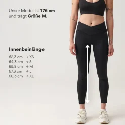High Waist Leggings V Cross aus recyceltem Polyester