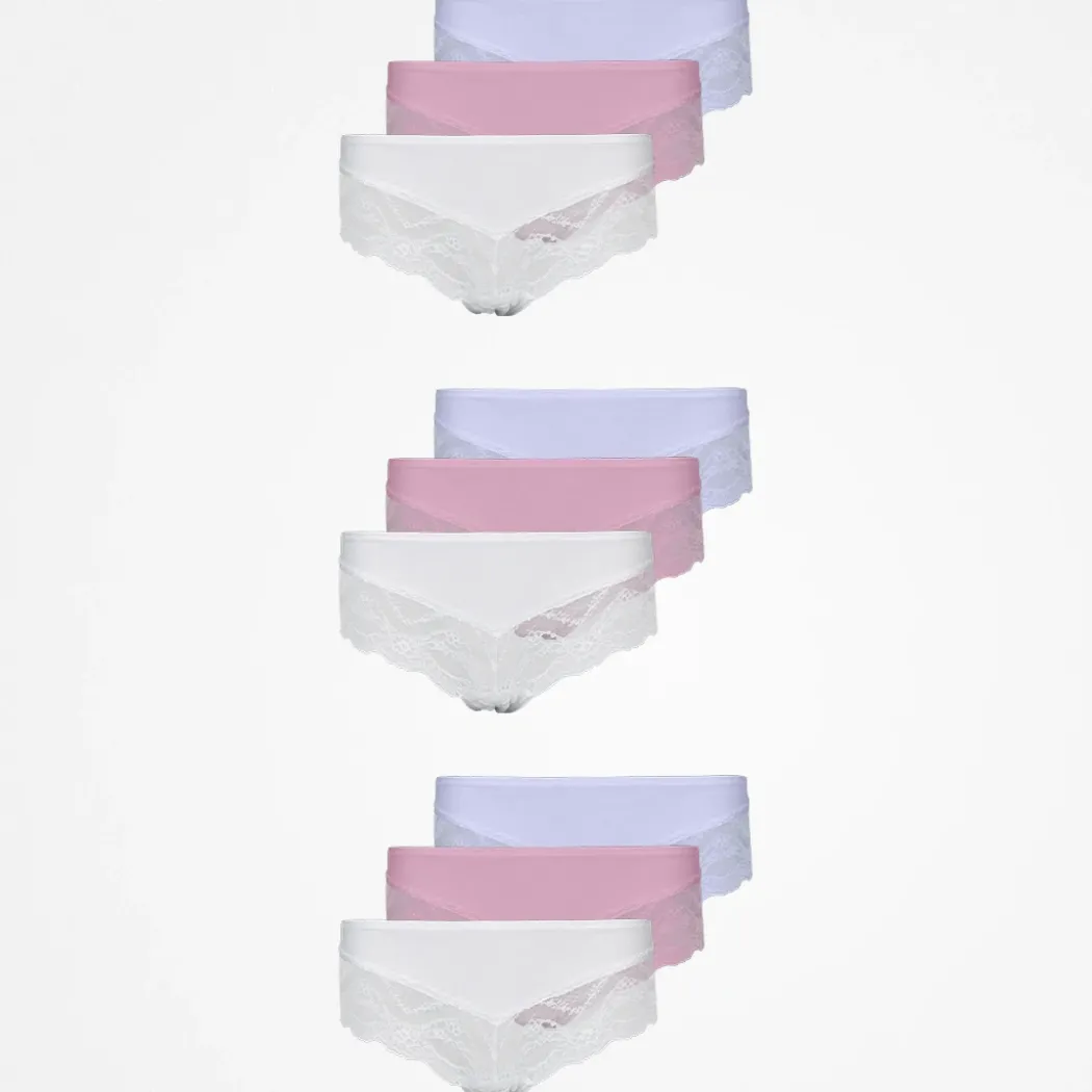 Hipster Panties mit Spitze aus Bio-Baumwolle