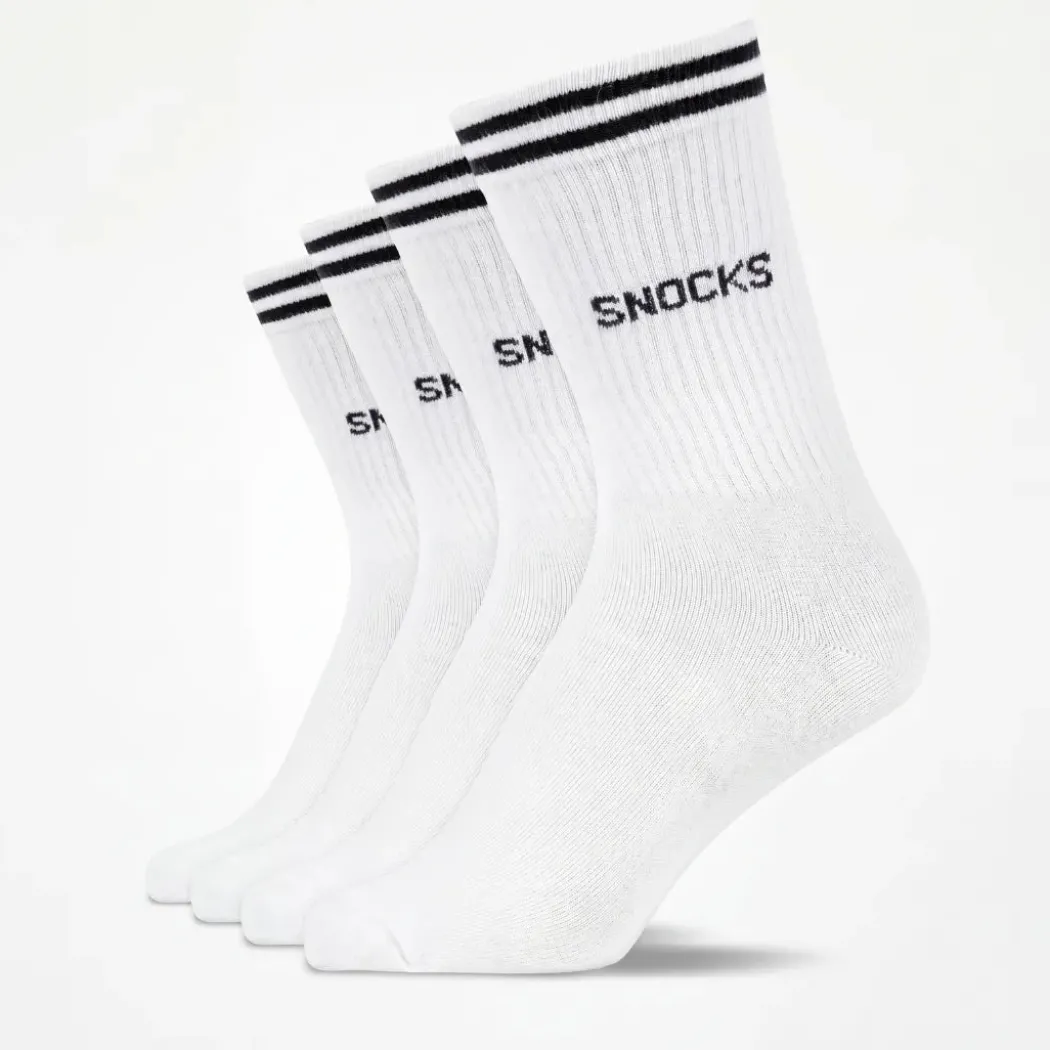Hohe Sportsocken mit Streifen Kinder aus Bio Baumwolle