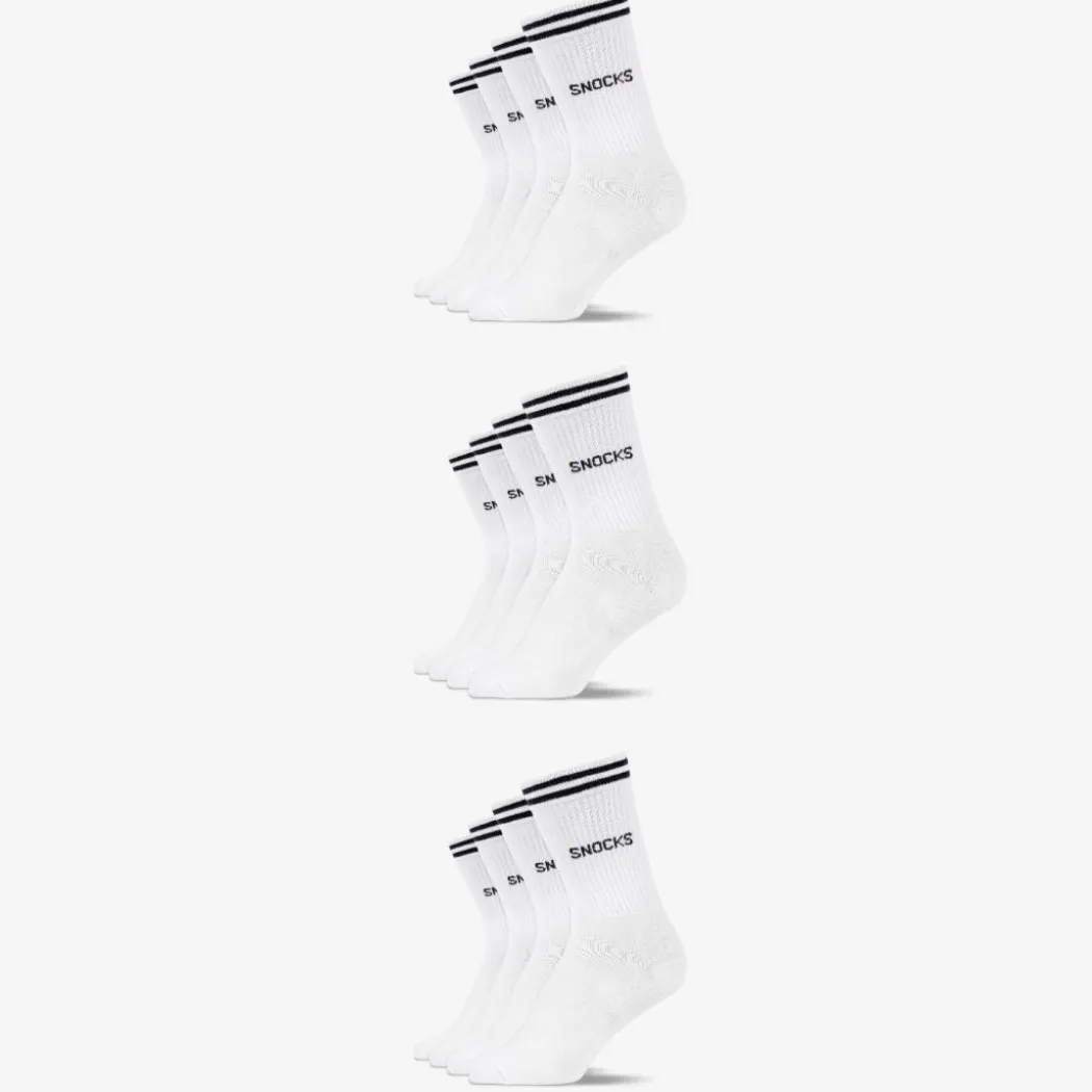 Hohe Sportsocken mit Streifen Kinder aus Bio Baumwolle