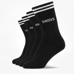 Hohe Sportsocken mit Streifen Kinder aus Bio Baumwolle