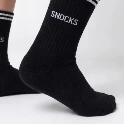 Hohe Sportsocken mit Streifen Kinder aus Bio Baumwolle