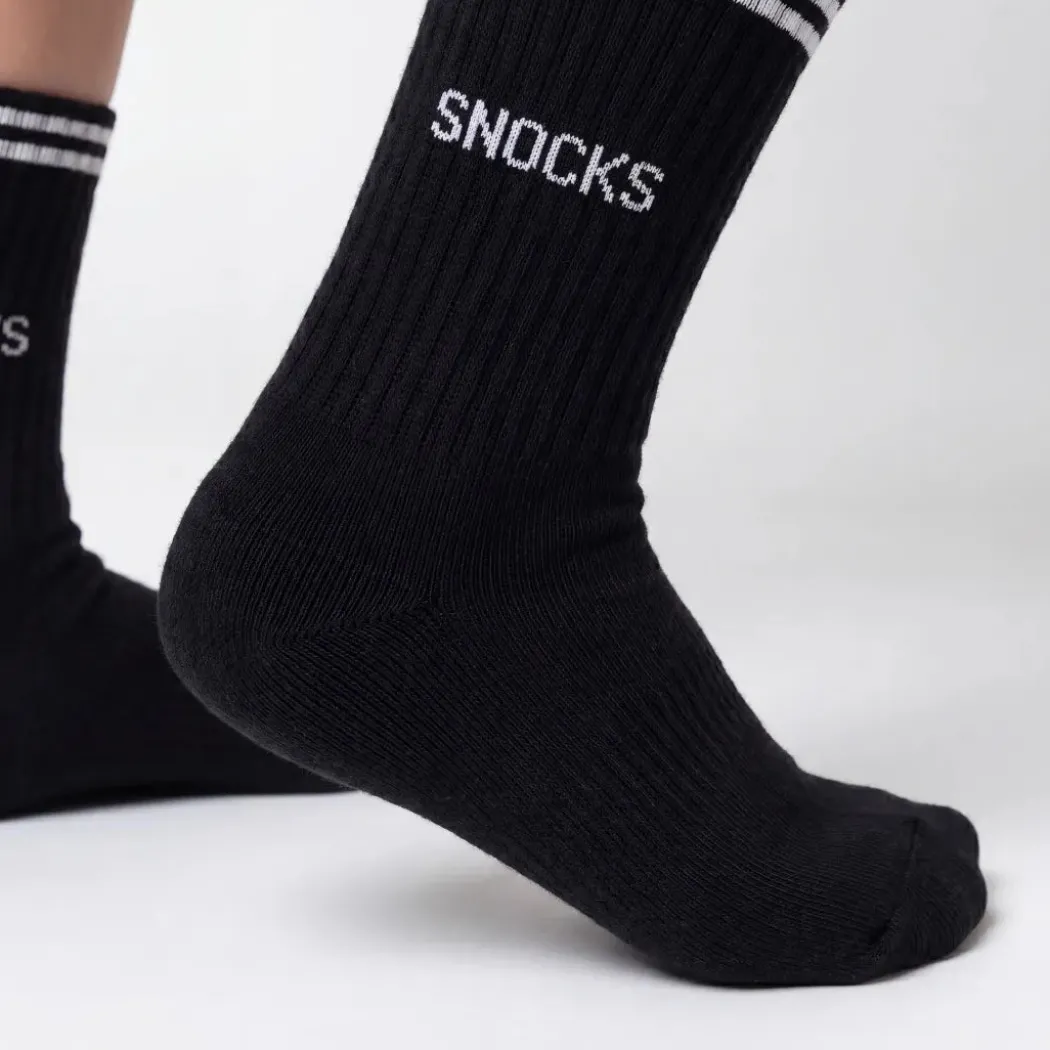 Hohe Sportsocken mit Streifen Kinder aus Bio Baumwolle