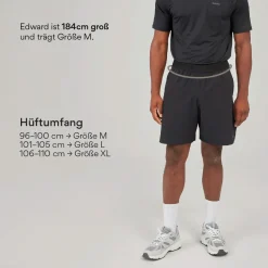 Kurze Sporthose mit Logo Herren
