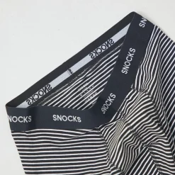 Lange Boxershorts mit Streifen aus Bio-Baumwolle