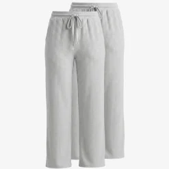 Loungehose Damen Rippstruktur aus Bio-Baumwolle