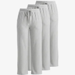 Loungehose Damen Rippstruktur aus Bio-Baumwolle