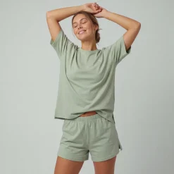Schlafanzug Set Damen kurz aus Modal