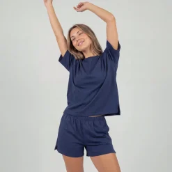 Schlafanzug Set Damen kurz aus Modal