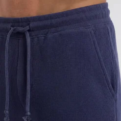 Schlafanzug Set Waffle Herren kurz aus Bio-Baumwolle