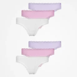 Tangas mit Spitze aus Bio-Baumwolle