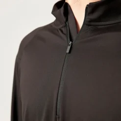 1/2 Zip Sportshirt langarm Herren aus recyceltem Polyester